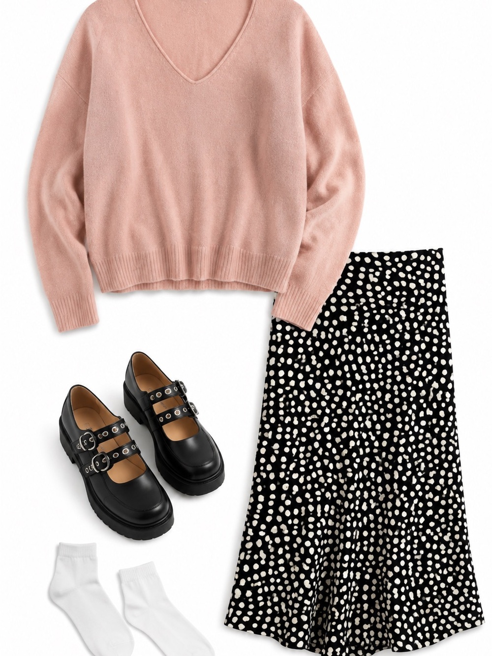 NAADAM Blush Pink V-Neck Cashmere Sweater
